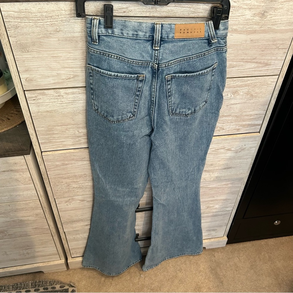 PacSun Light Blue Flare Jeans - Picture 5 of 6
